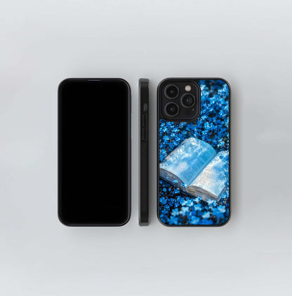 Blue Bloom Tales Glass Case