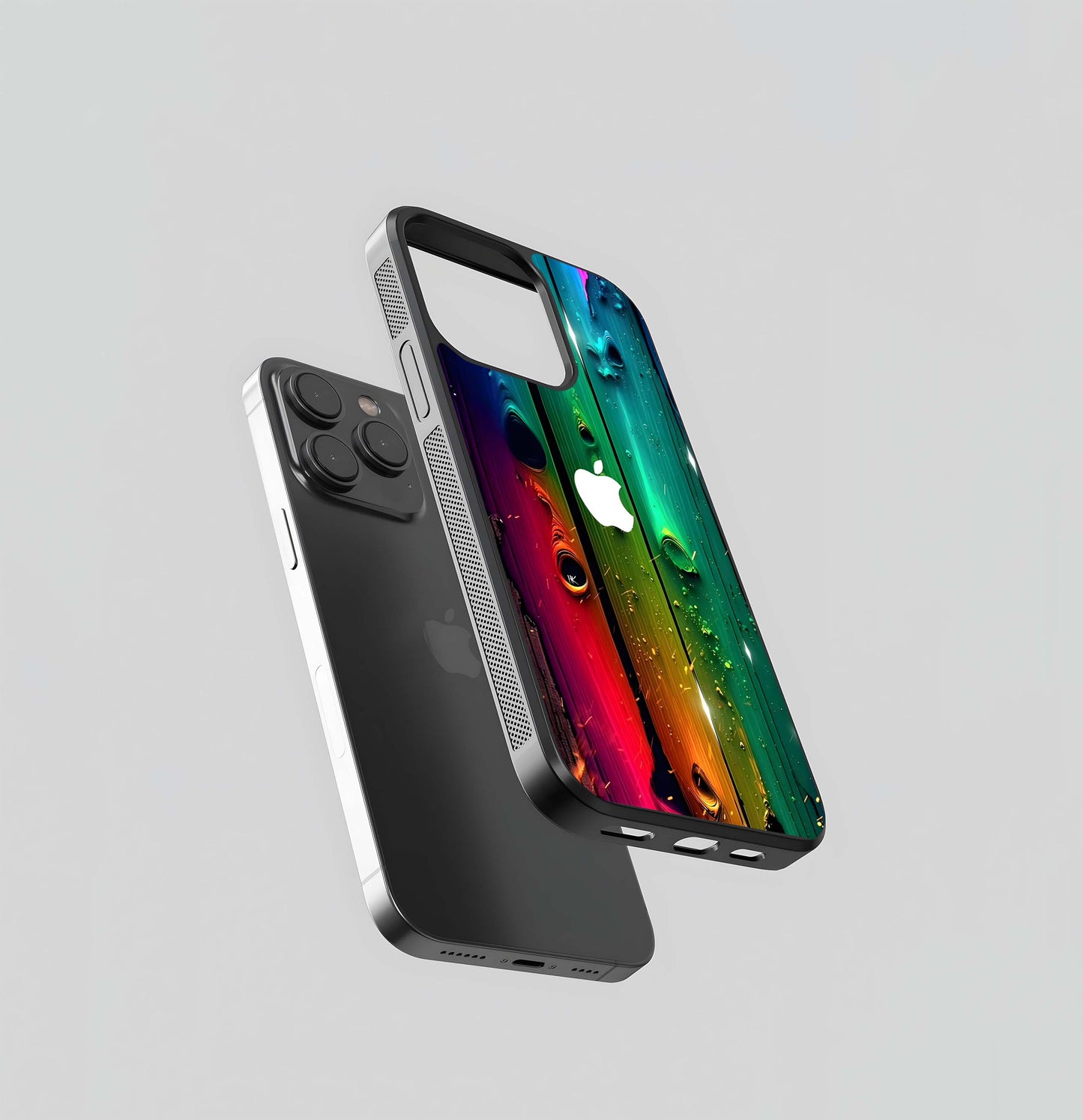 Rainbow Apple Spectrum Glass Case