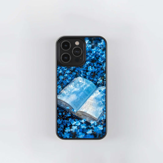 Blue Bloom Tales Glass Case