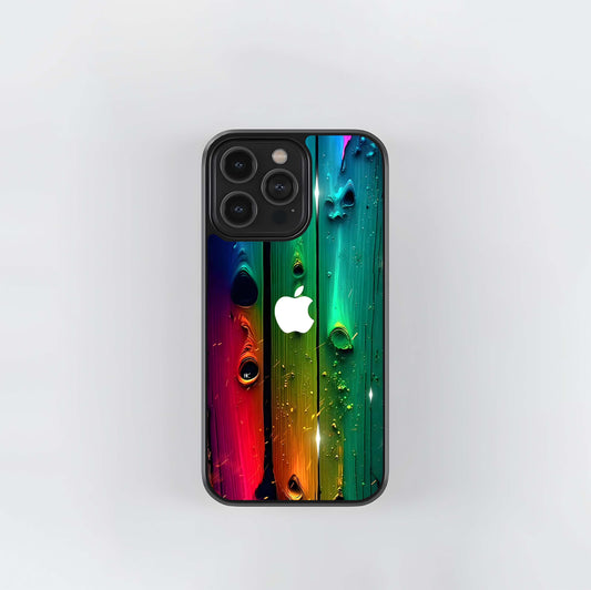 Rainbow Apple Spectrum Glass Case