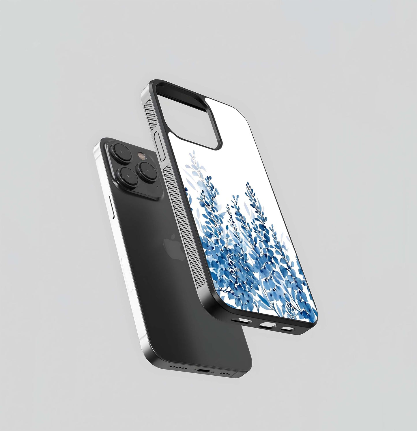 Azure Garden Dreams Glass Case