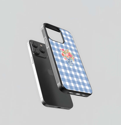 Baby Blue Pot Glass Case