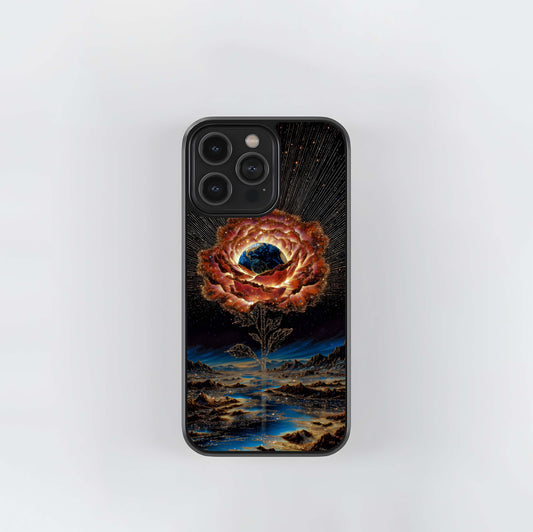 Rose Bloom Earth Glass Case