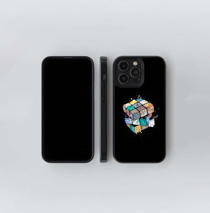 Cosmic Rubik's Cube Glass Case