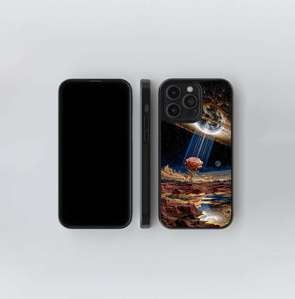 Rose Celestial Bloom Glass Case