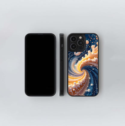 Cosmic Swirl & Bubbles Glass Case