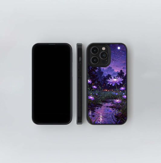 Purple Moon Drift Glass Case