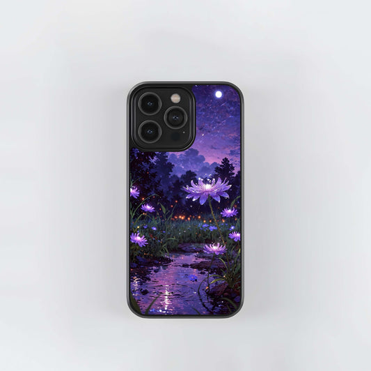 Purple Moon Drift Glass Case