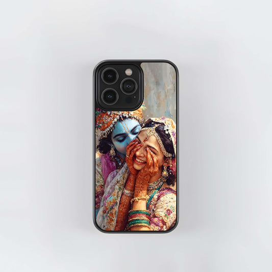 Radha Krishna Love Glass Case