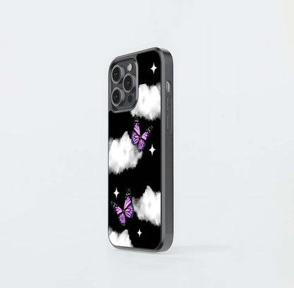 Butterfly Night Drift Glass Case
