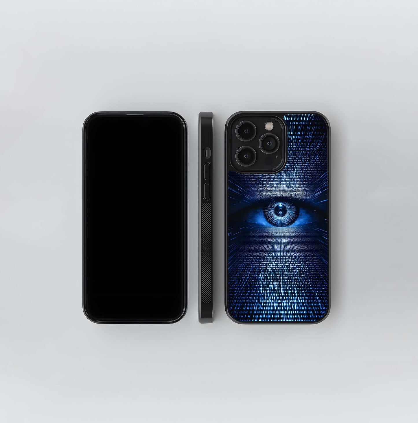Binary Code Digital Eye Glass Case