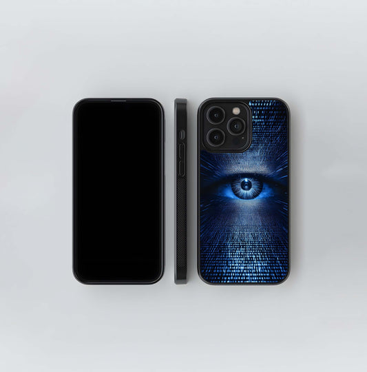Binary Code Digital Eye Glass Case