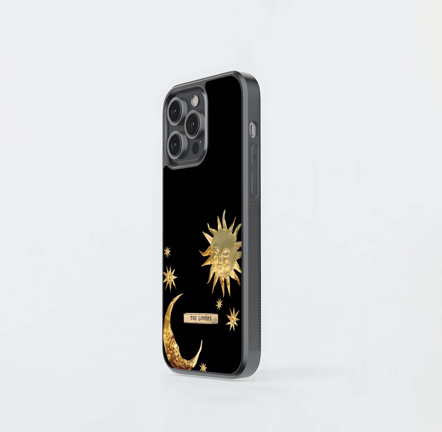 Golden Celestial Charm Glass Case