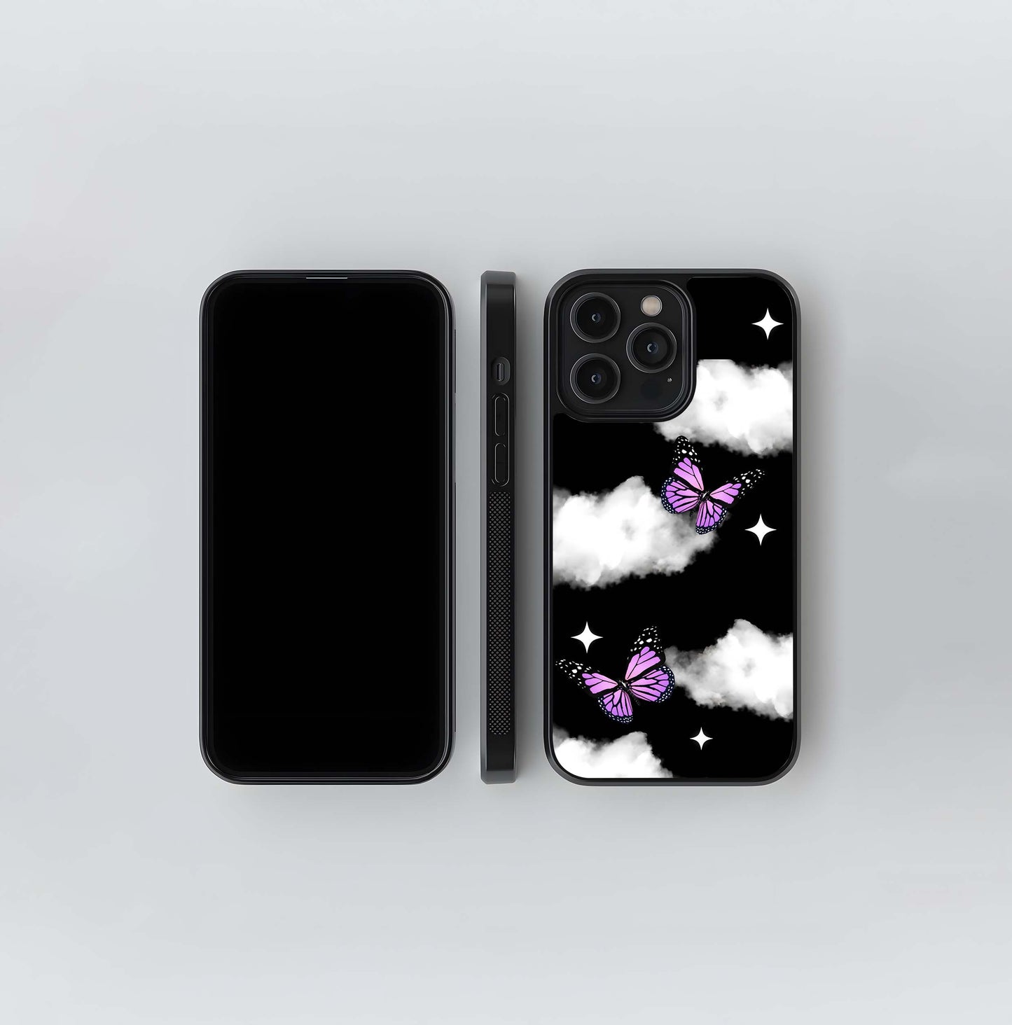 Butterfly Night Drift Glass Case
