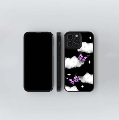 Butterfly Night Drift Glass Case