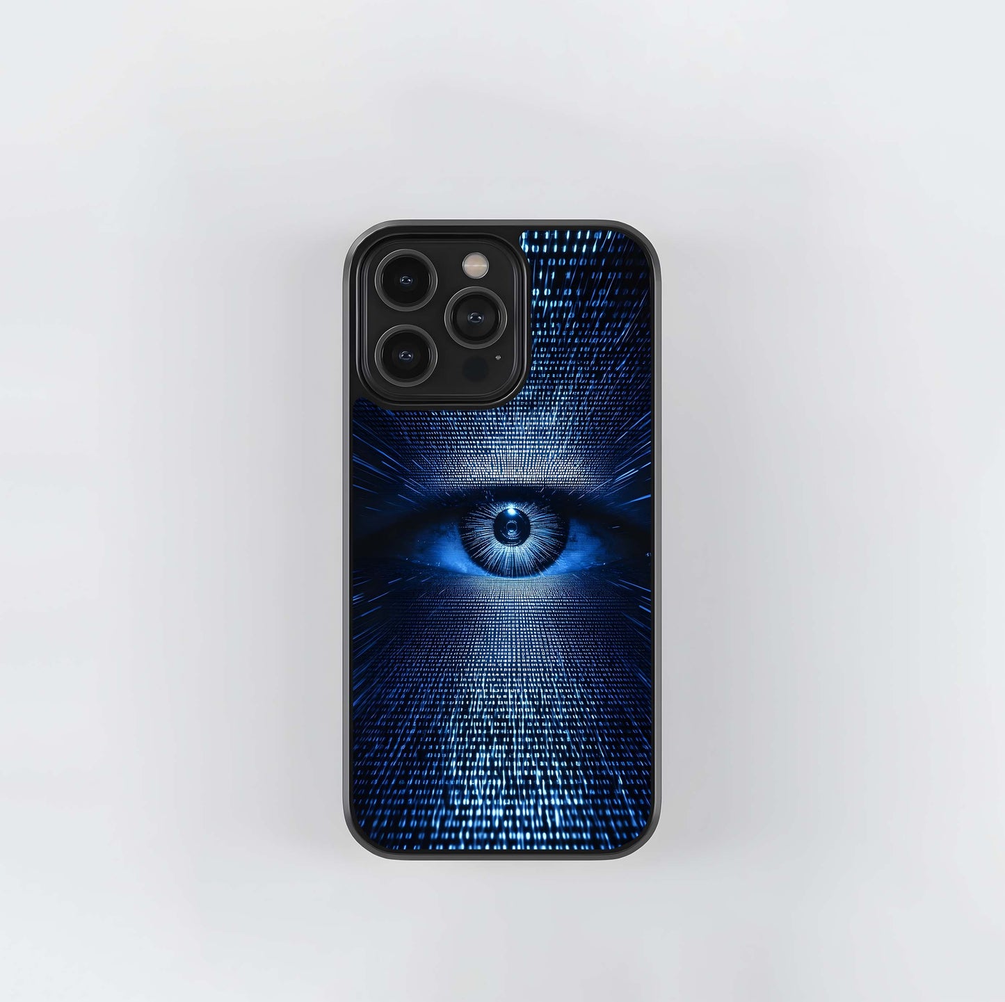 Binary Code Digital Eye Glass Case