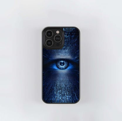 Binary Code Digital Eye Glass Case
