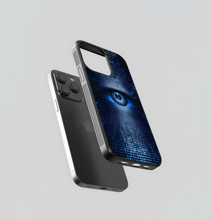 Binary Code Digital Eye Glass Case