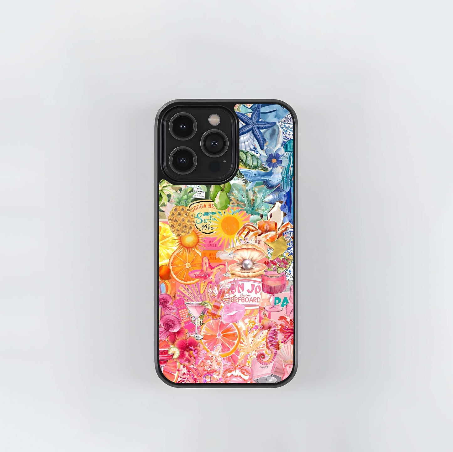 Watercolor floral pastel mix Glass Case