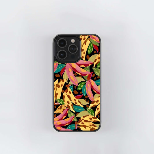 Banana Leaf Pattern Glass Case