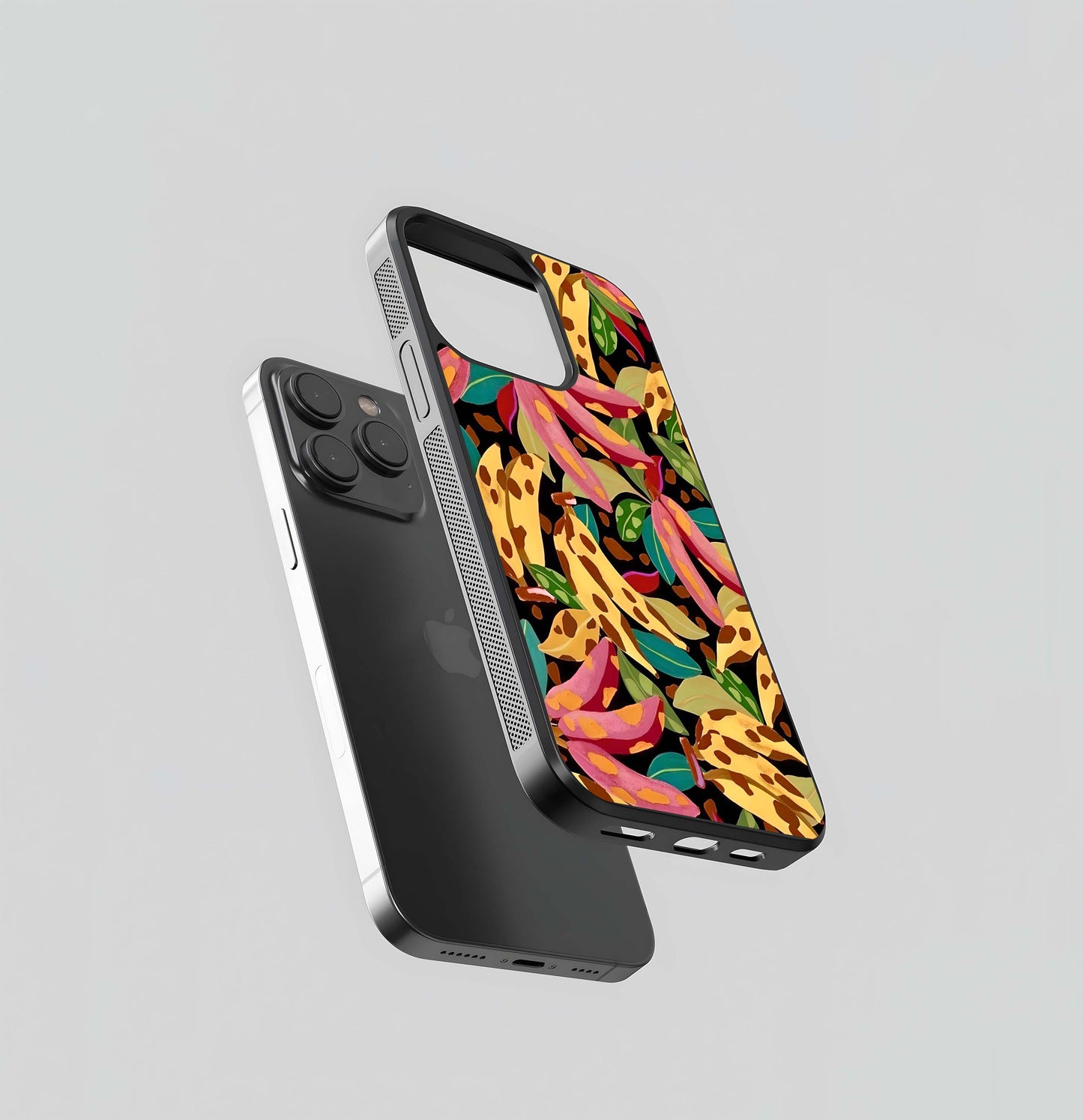 Banana Leaf Pattern Glass Case