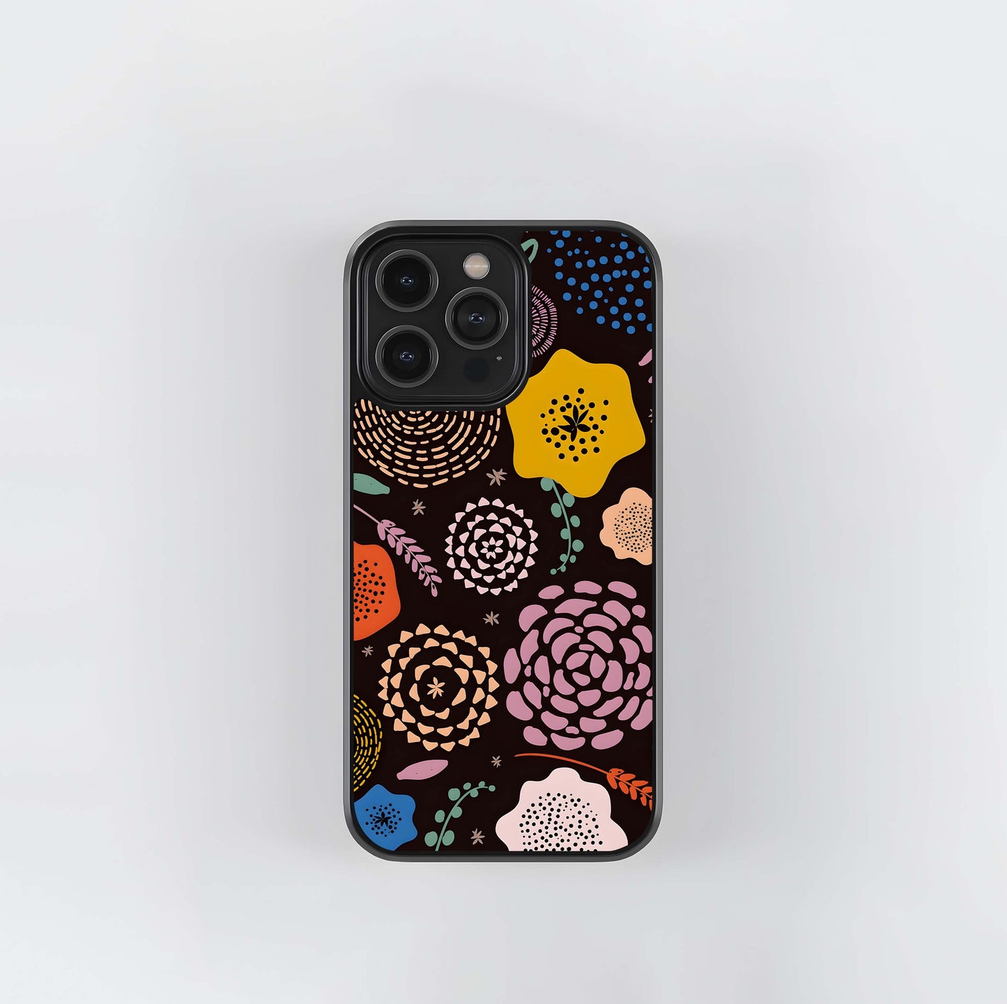 Retro Bloom Vibes Glass Case