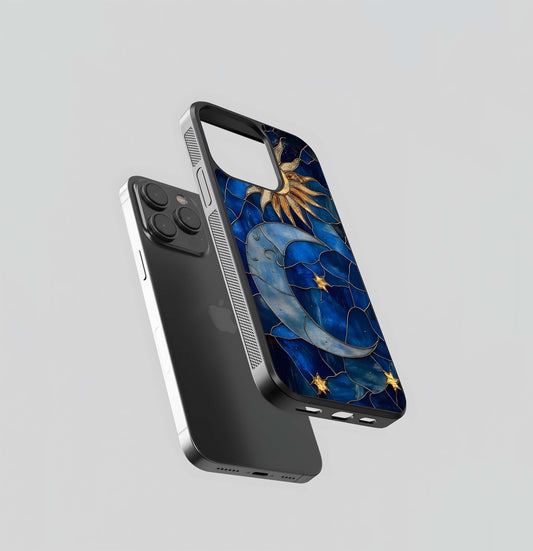 Solar Moon Mosaic Glass Case