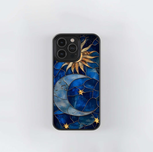 Solar Moon Mosaic Glass Case