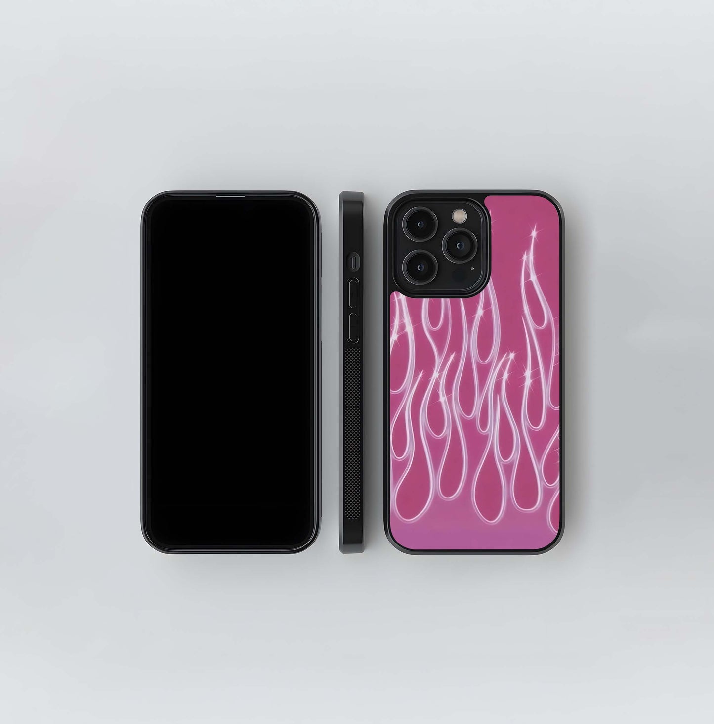 Barbie Fire Mood Glass Case