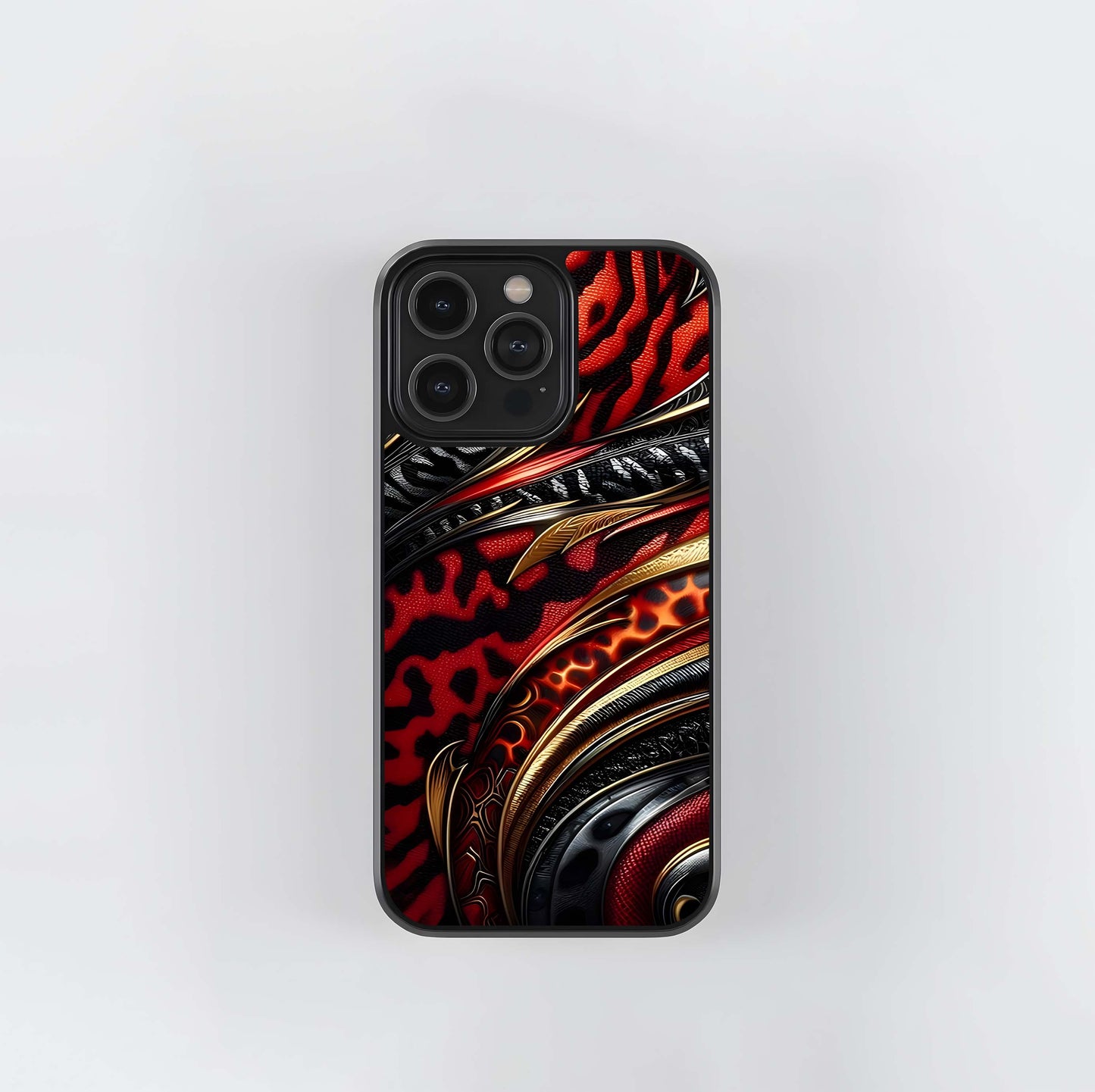 Crimson Armor Glass Case