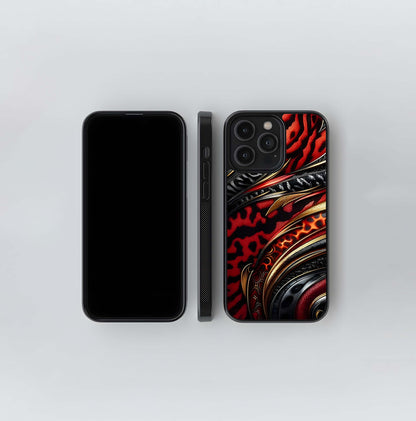 Crimson Armor Glass Case