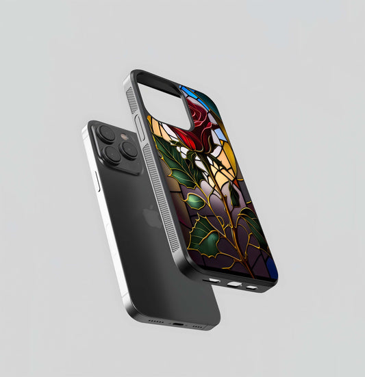 Stained Rose Vibe Glass Case
