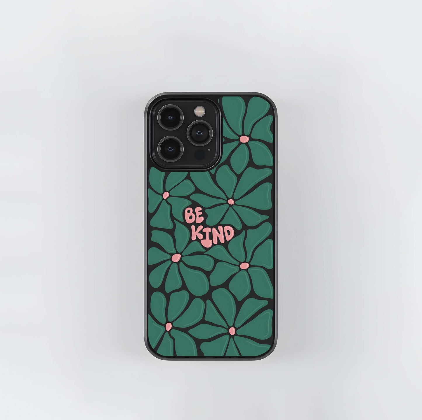 Be Kind Flower Glass Case