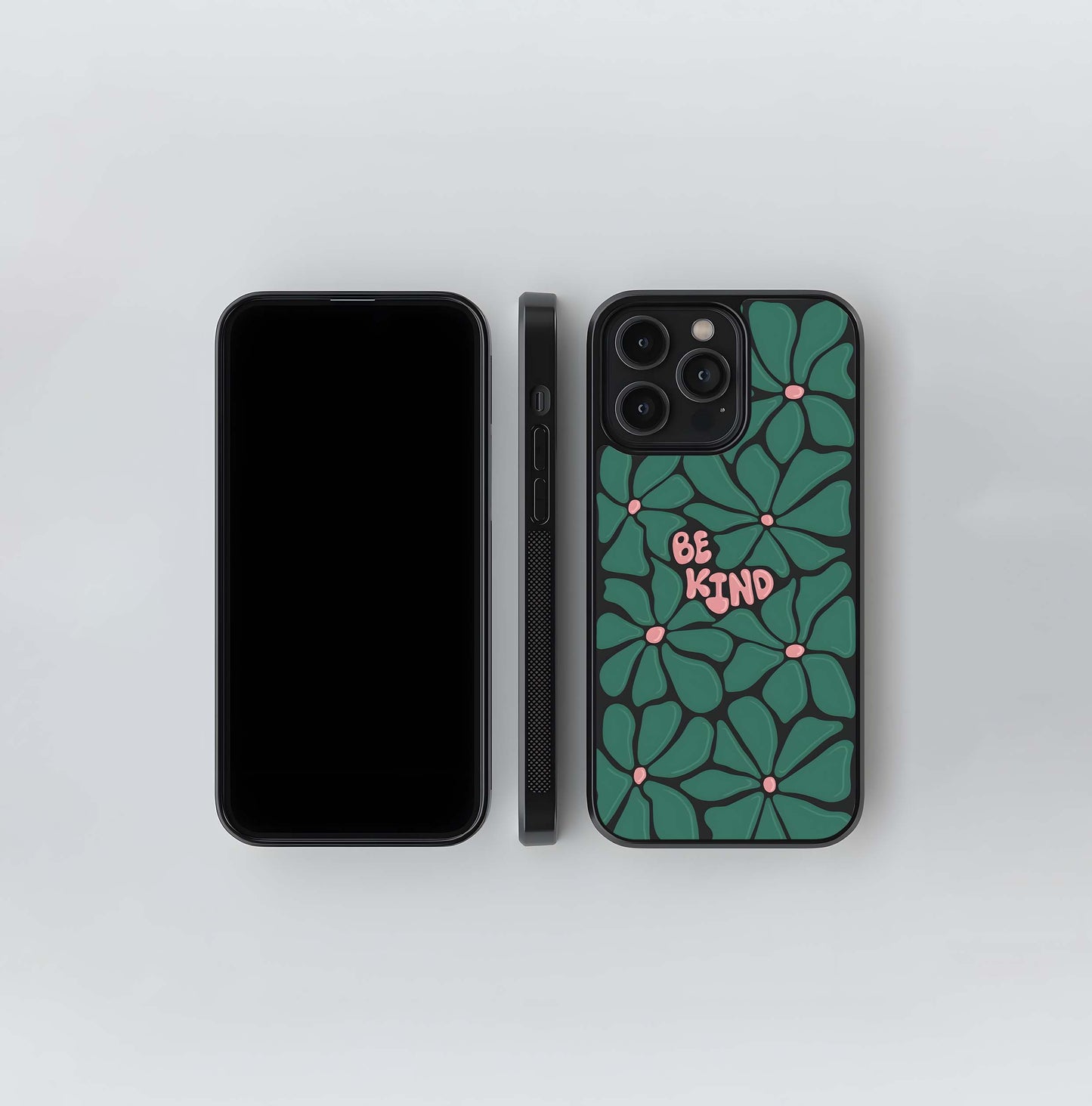 Be Kind Flower Glass Case