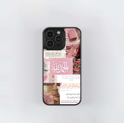 Islamic Faith & Pink Aesthetic Collage Glass Case