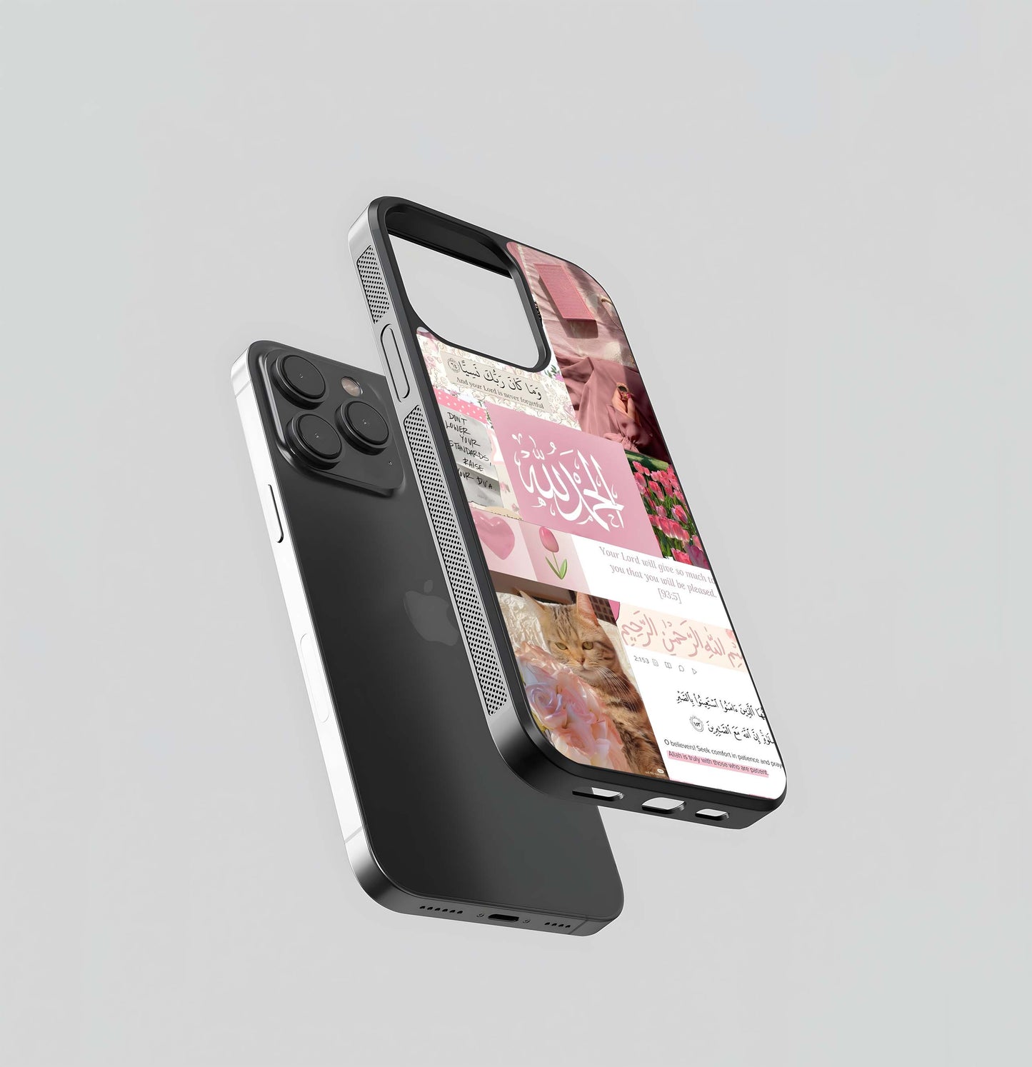 Islamic Faith & Pink Aesthetic Collage Glass Case