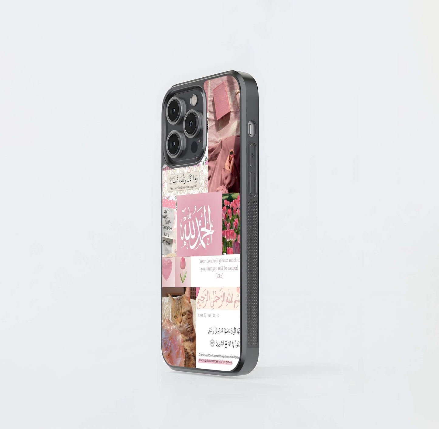 Islamic Faith & Pink Aesthetic Collage Glass Case