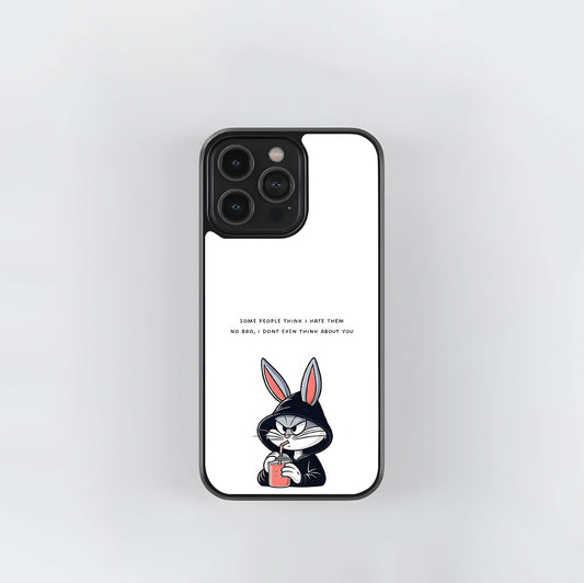 Savage Bunny Mood Glass Case