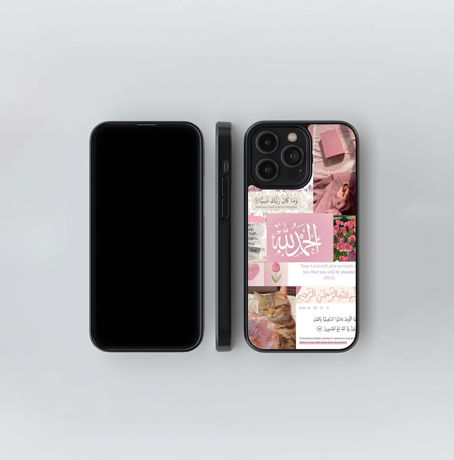 Islamic Faith & Pink Aesthetic Collage Glass Case