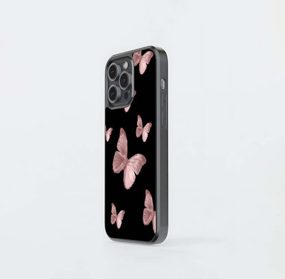 Butterfly Pattern Glass Case