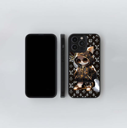 Cat rules Glass Case