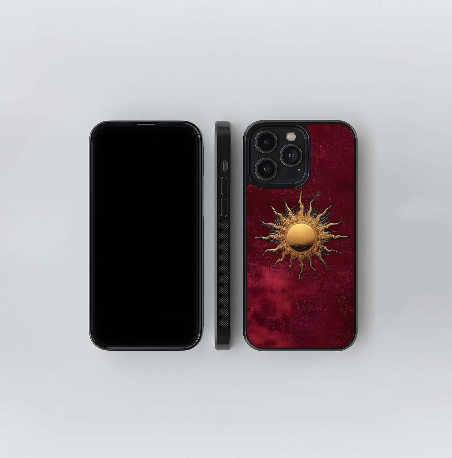 Gold Sun Blush Glass Case