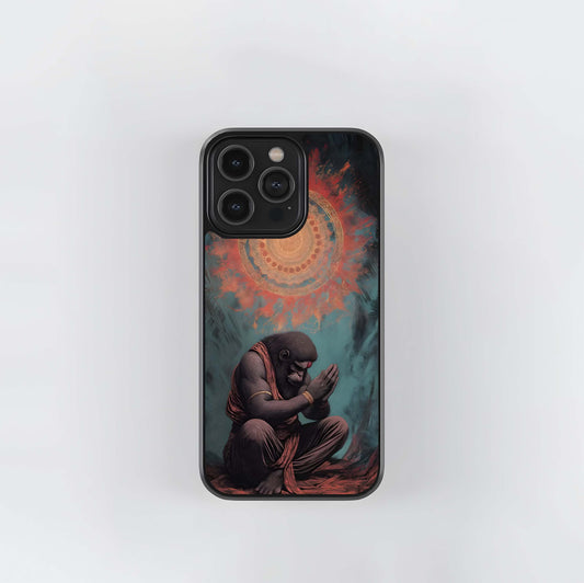 Hanuman's Earth Prayer Glass Case