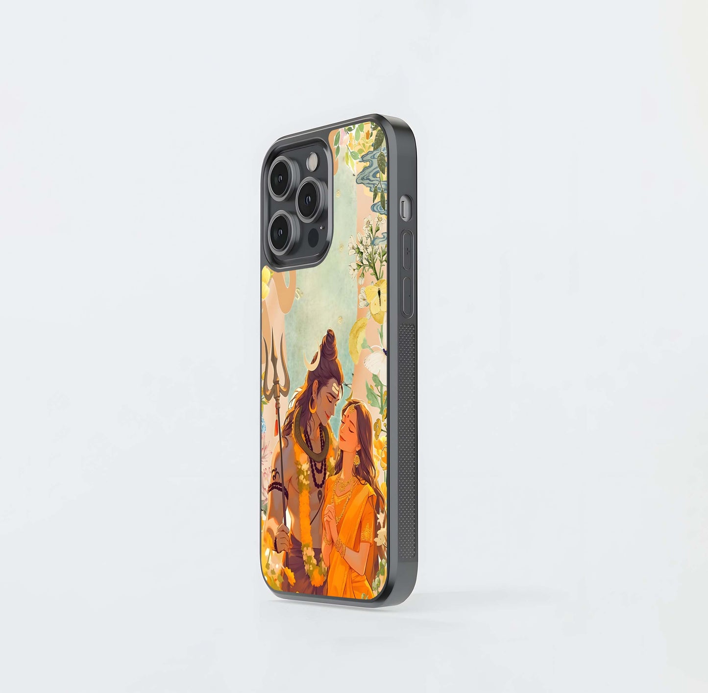 Shiva & Parvati Glass Case