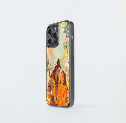 Shiva & Parvati Glass Case