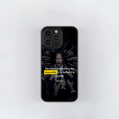 John Wick Impossible Quote Glass Case