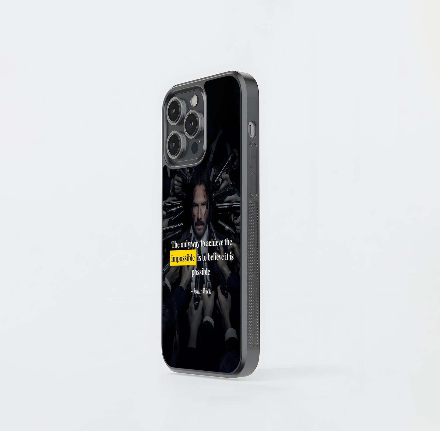 John Wick Impossible Quote Glass Case