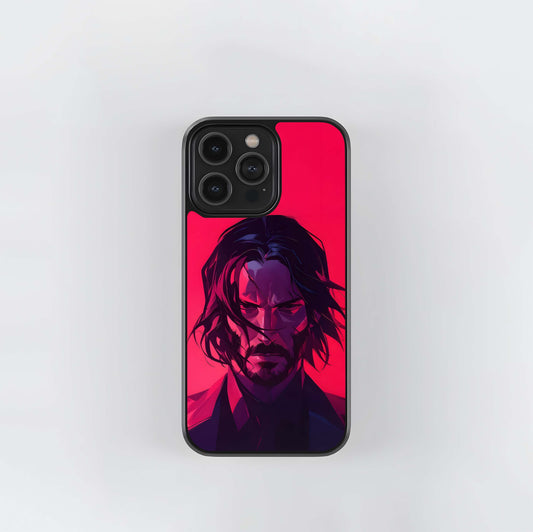 John Wick Portrait Glass Case
