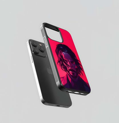 John Wick Portrait Glass Case