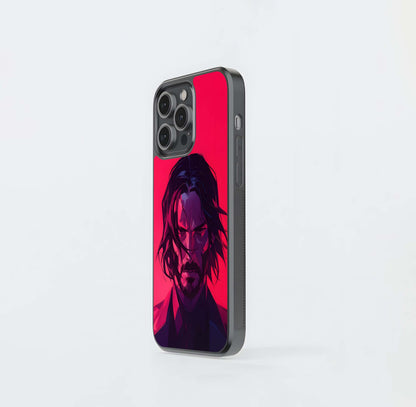 John Wick Portrait Glass Case